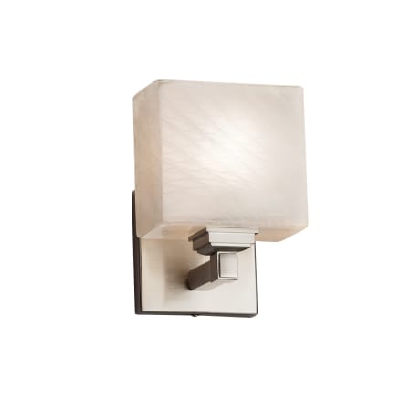 A large image of the Justice Design Group FSN-8437-55-WEVE-LED1-700 Brushed Nickel