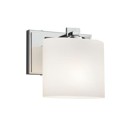 A large image of the Justice Design Group FSN-8447-30-OPAL Polished Chrome
