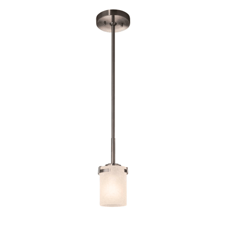 A large image of the Justice Design Group FSN-8455-10-FRCR-LED1-700 Brushed Nickel