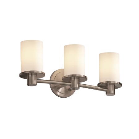 A large image of the Justice Design Group FSN-8513-10-OPAL Brushed Nickel
