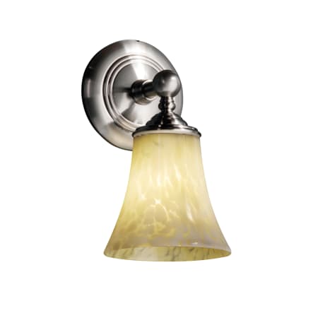 A large image of the Justice Design Group FSN-8521-20-OPAL Brushed Nickel