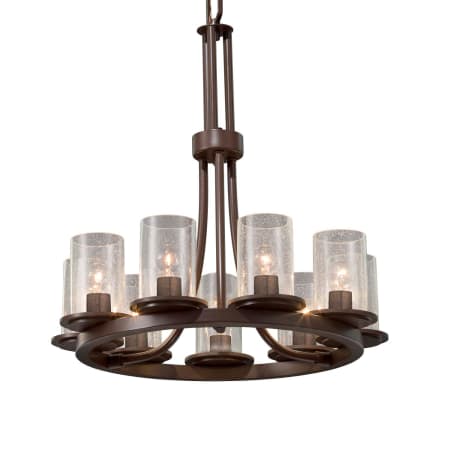 A large image of the Justice Design Group FSN-8766-10-SEED-LED9-6300 Dark Bronze