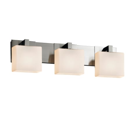 A large image of the Justice Design Group FSN-8923-55-OPAL Brushed Nickel