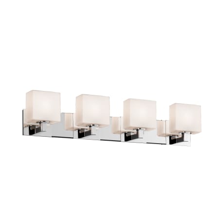 A large image of the Justice Design Group FSN-8924-55-OPAL Polished Chrome