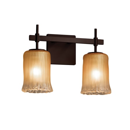 A large image of the Justice Design Group GLA-8412-16-GLDC-LED2-1400 Dark Bronze