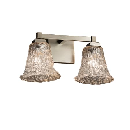 A large image of the Justice Design Group GLA-8432-20-LACE Brushed Nickel