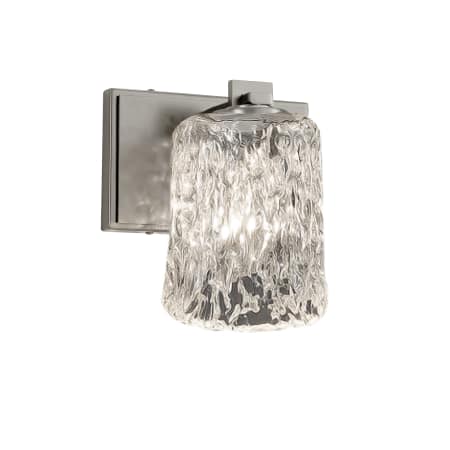 A large image of the Justice Design Group GLA-8441-16-CLRT-LED1-700 Brushed Nickel