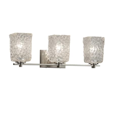 A large image of the Justice Design Group GLA-8443-26-CLRT-LED3-2100 Brushed Nickel