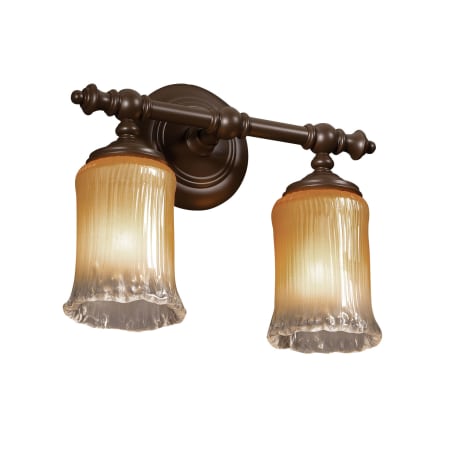 A large image of the Justice Design Group GLA-8522-16-GLDC Dark Bronze