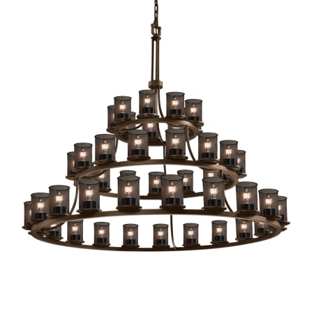 A large image of the Justice Design Group MSH-8714-10 Dark Bronze