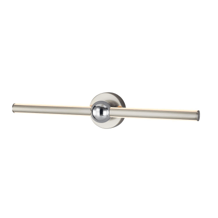A large image of the Justice Design Group NSH-9125 Brushed Nickel / Chrome