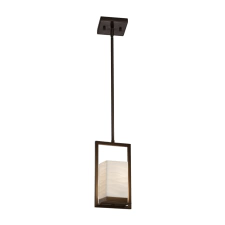 A large image of the Justice Design Group PNA-7515W-WAVE Dark Bronze