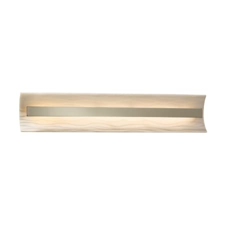 A large image of the Justice Design Group PNA-8625-WAVE Brushed Nickel