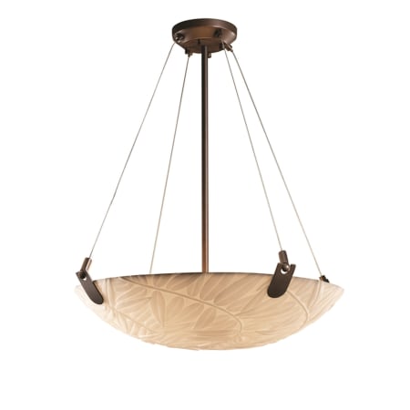 A large image of the Justice Design Group PNA-9621-35-BMBO-LED3-3000 Dark Bronze
