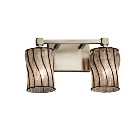 A large image of the Justice Design Group WGL-8422-10-SWCB Brushed Nickel