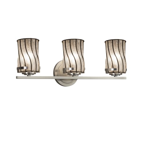 A large image of the Justice Design Group WGL-8453-10-SWCB Brushed Nickel