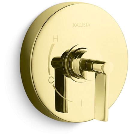 A large image of the Kallista P24415-LV Unlacquered Brass