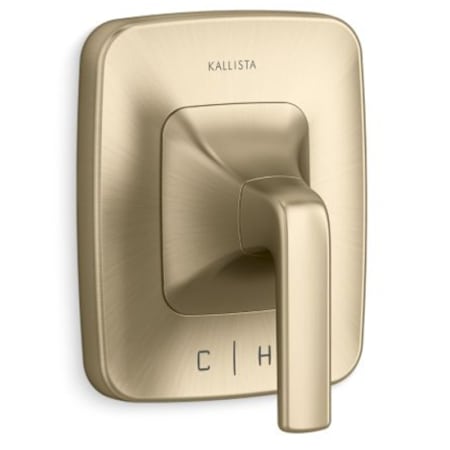 A large image of the Kallista P24723-LV Brushed French Gold