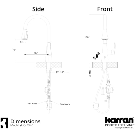 A large image of the Karran USA KKF340 Alternate Image