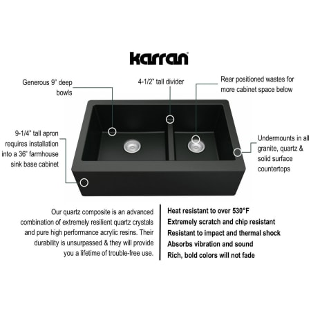 A large image of the Karran USA QA-760 Alternate Image