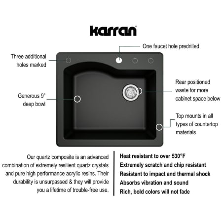 A large image of the Karran USA QT-671-PK1 Alternate Image