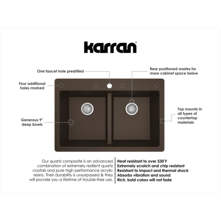 A large image of the Karran USA QT-810 Alternate Image