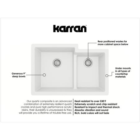 A large image of the Karran USA QU-811 Alternate Image