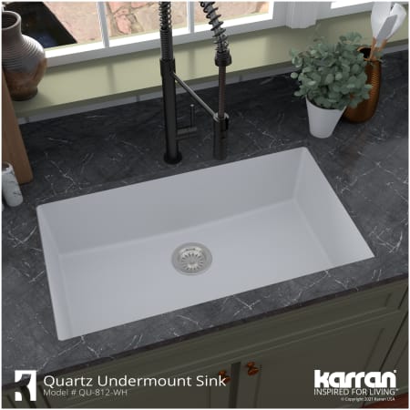 A large image of the Karran USA QU-812-PK1 Alternate Image