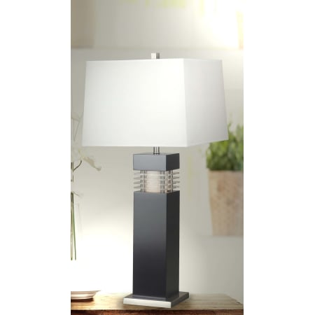 Kenroy Home 20109BL Black Wyatt 1 Light Table Lamp ...