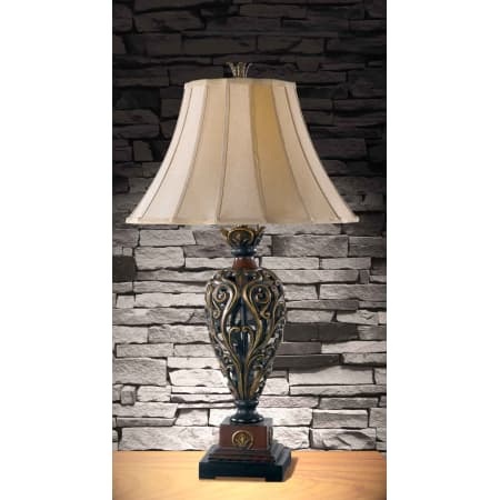 Kenroy Home 20180GR Golden Ruby Iron Lace 1 Light Table ...
