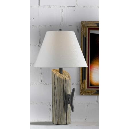 Kenroy Home 32055WDG Wood Grain Cole 1 Light Table Lamp ...