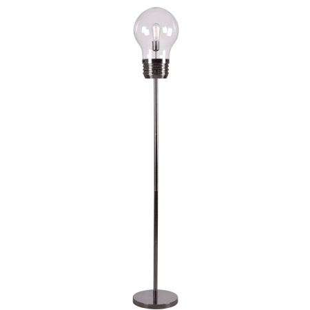 Antique Brass Edison 1 Light Floor Lamp, Kenroy Adjustable Floor Lamp