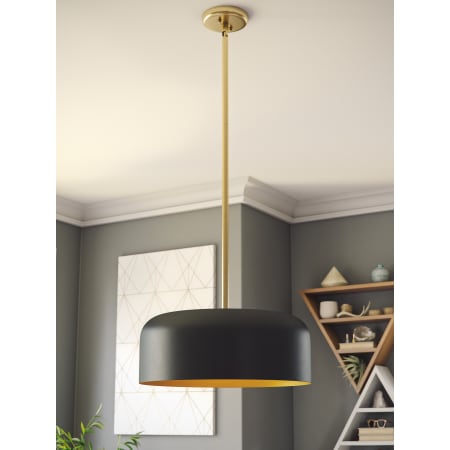 Kenroy Home 94162BLGLD Black Matte / Gold Porter 2 Light 20