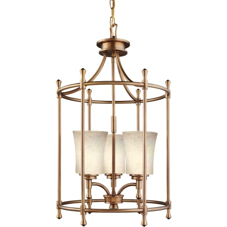 A large image of the Kichler 2518 Pictured in Natural Brass