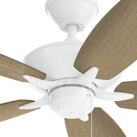 A large image of the Kichler 330165 Kichler Renew Patio Ceiling Fan Motor Detail