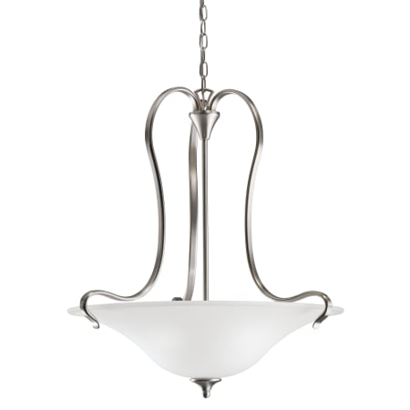 A large image of the Kichler 3586 Pictured in Brushed Nickel
