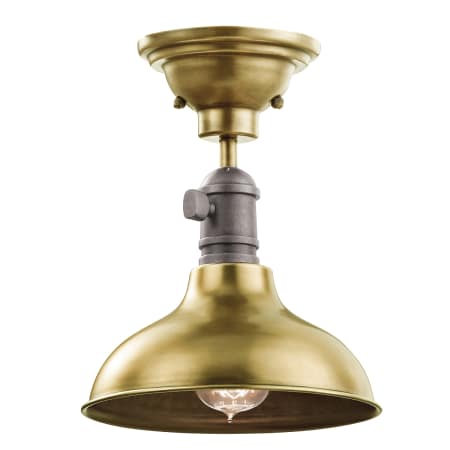 A large image of the Kichler 42579 Natural Brass Ceiling Configuration