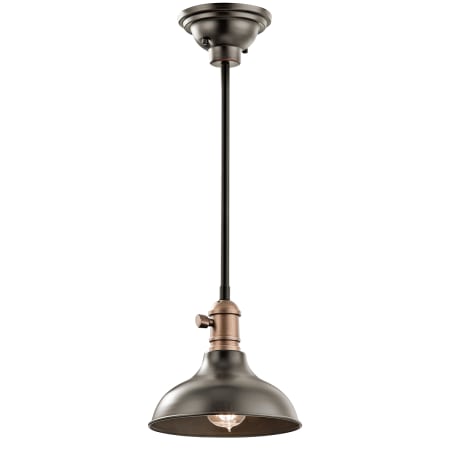 A large image of the Kichler 42579 Olde Bronze Pendant Configuration