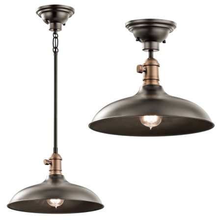 A large image of the Kichler 42580 Olde Bronze