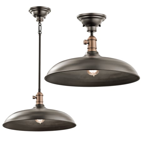 A large image of the Kichler 42585 Olde Bronze