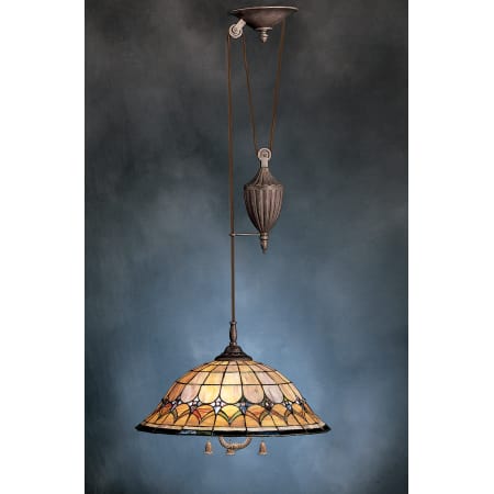 A large image of the Kichler 65168 Pictured in Art Nouveau Bronze
