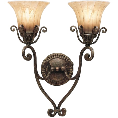 A large image of the Kichler 6858 Pictured in Carre Bronze