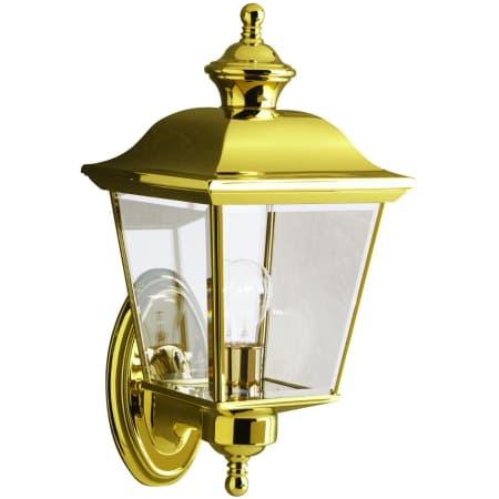 A large image of the Kichler 9712 Polished Brass