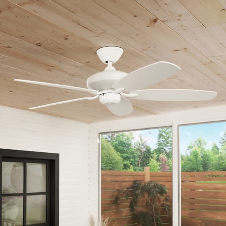 A large image of the Kichler 330165 Kichler Renew Patio Ceiling Fan Installation