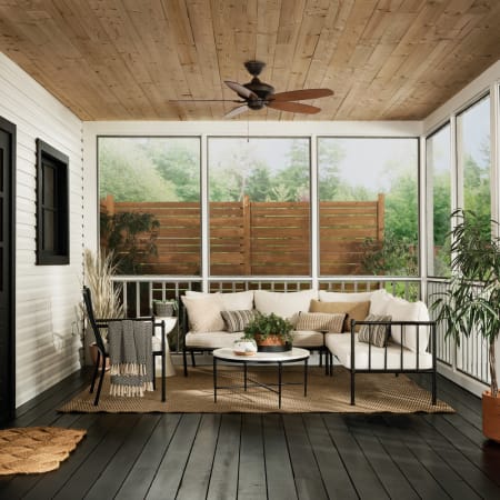 A large image of the Kichler 330165 Kichler Renew Patio Ceiling Fan Installation