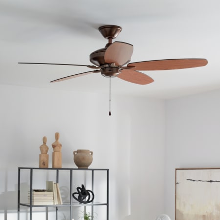 A large image of the Kichler 330164 Kichler Renew Energy Star Ceiling Fan Installation