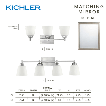 A large image of the Kichler 5151 Alternate View