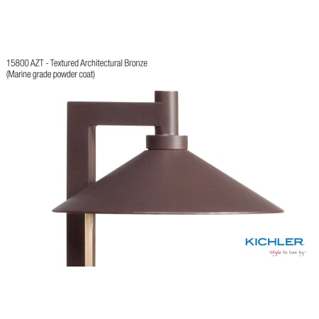 A large image of the Kichler 1580027 Kichler 15800 Textured Architectural Bronze Detail Image