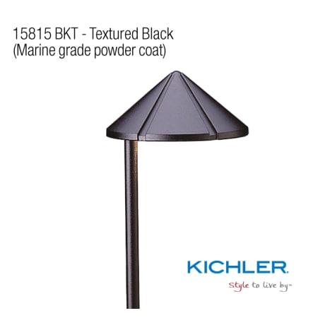 A large image of the Kichler 1581527 Kichler 15815BKT Detail Image