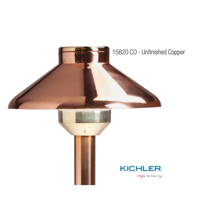 A large image of the Kichler 1582027 Kichler 15820AZT Unfinished Copper